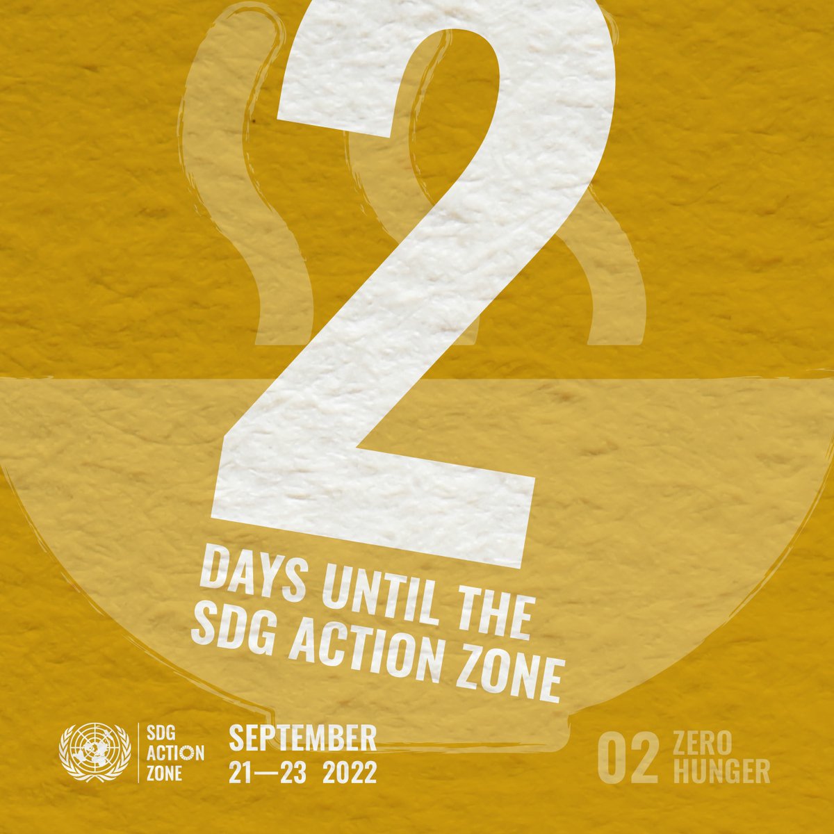 #SDG2 is to "end hunger, achieve food security and improved nutrition and promote sustainable agriculture".

With just TWO days left before the #SDGActionZone, don't miss your chance to participate this #UNGA and register at sdgactionzone.org 🇺🇳

#ForPeopleForPlanet