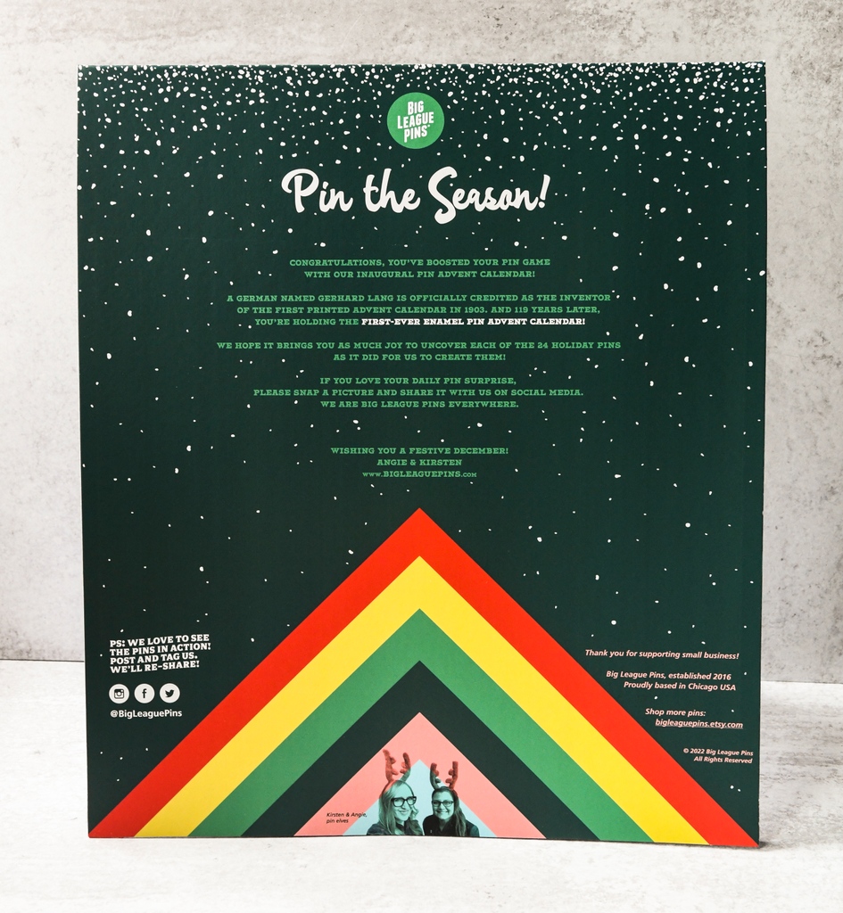 BigLeaguePins's tweet image. ✨🎁🎄 Pre-Order your Limited Edition 2022 Big League Pins Advent Calendar here 👉 etsy.me/3DtVdS3 

We'll start shipping on November 1st 🎁 

#blpadventcalendar #blpholiday #adventcalendar #shopsmall #chicagosmallbusiness #chicagogiftguide