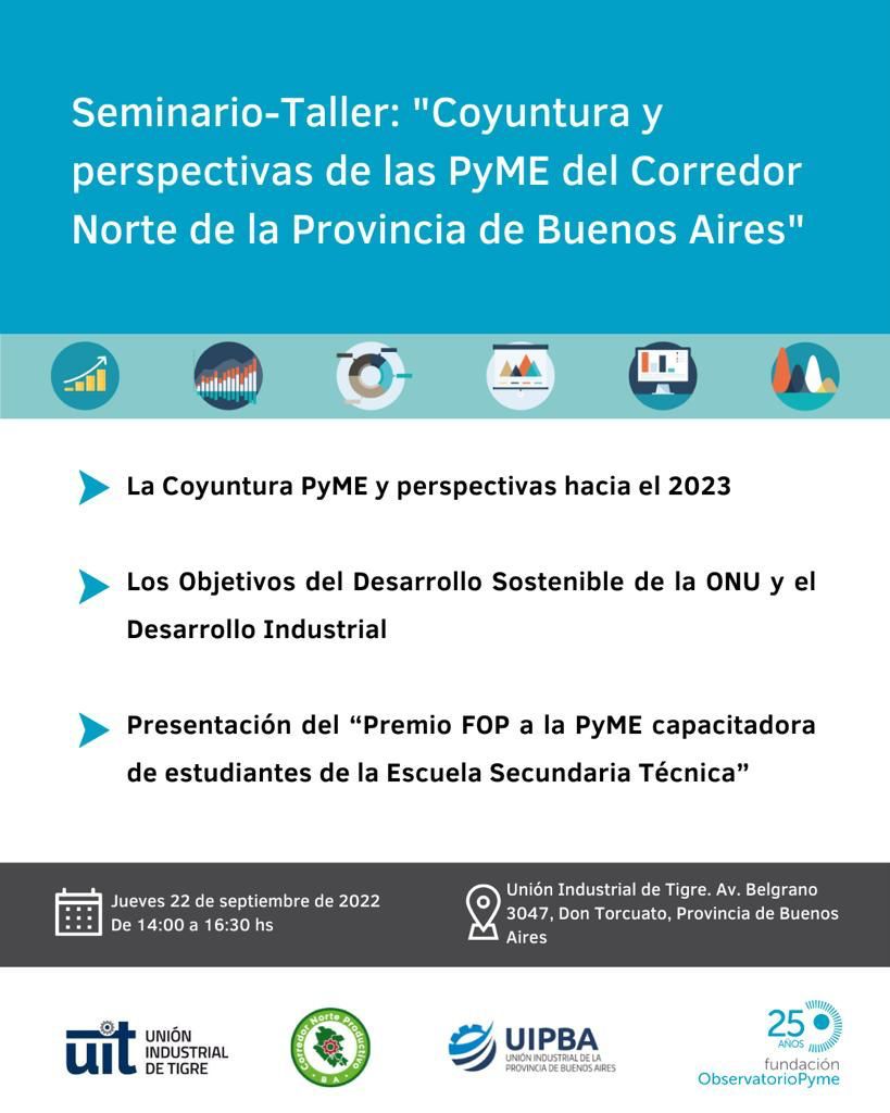 *Seminario-Taller de la Unión Industrial de Tigre y el Corredor Norte de la Provincia de Buenos Aires*

📅 *Jueves 22/09  – 14:00 a 16:30 hs.*

✍🏻-  *Para inscribirte ingresa en*: docs.google.com/forms/d/1Omm9K…

📍*Unión Industrial de Tigre* - Av. Belgrano 3047, Don Torcuato - Tigre.