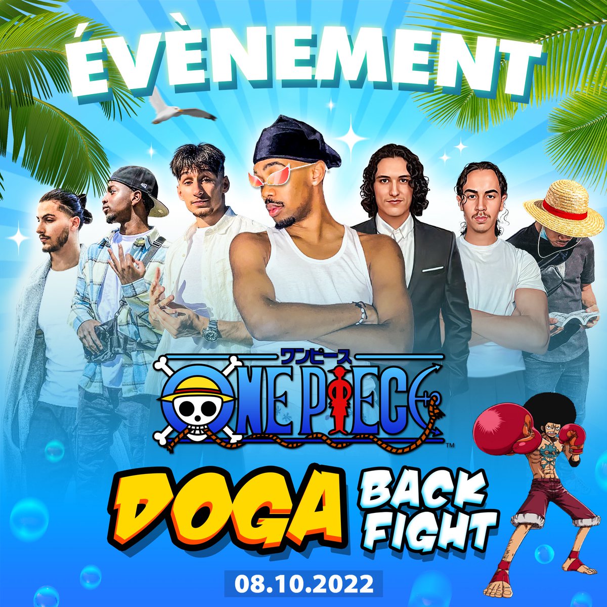 DogaShinobi's tweet photo. Rendez-vous le 8 octobre mes bg ! Merci à @van__phi pour la magnifique affiche ! je suis hype j'ai hâte d'y être 🏴‍☠️ https://t.co/yqPtUvlCTo