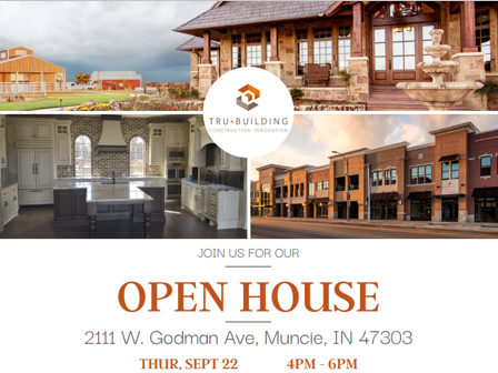 TruBuilding's tweet image. We hope to see you at our TRU-Building Muncie, IN Open House/Ribbon Cutting Event this Thursday, September 22nd 4-6PM Thanks to @WesBanco Mortgage for sponsoring The Barking Cow Ice Cream and some great prizes! #DontDoNormal #TRU-BUILDING