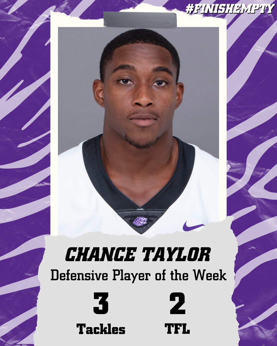 Ouachita Defensive Player of the Week Chance Taylor Defensive Lineman - Fort Worth, Texas #FINISHEMPTY