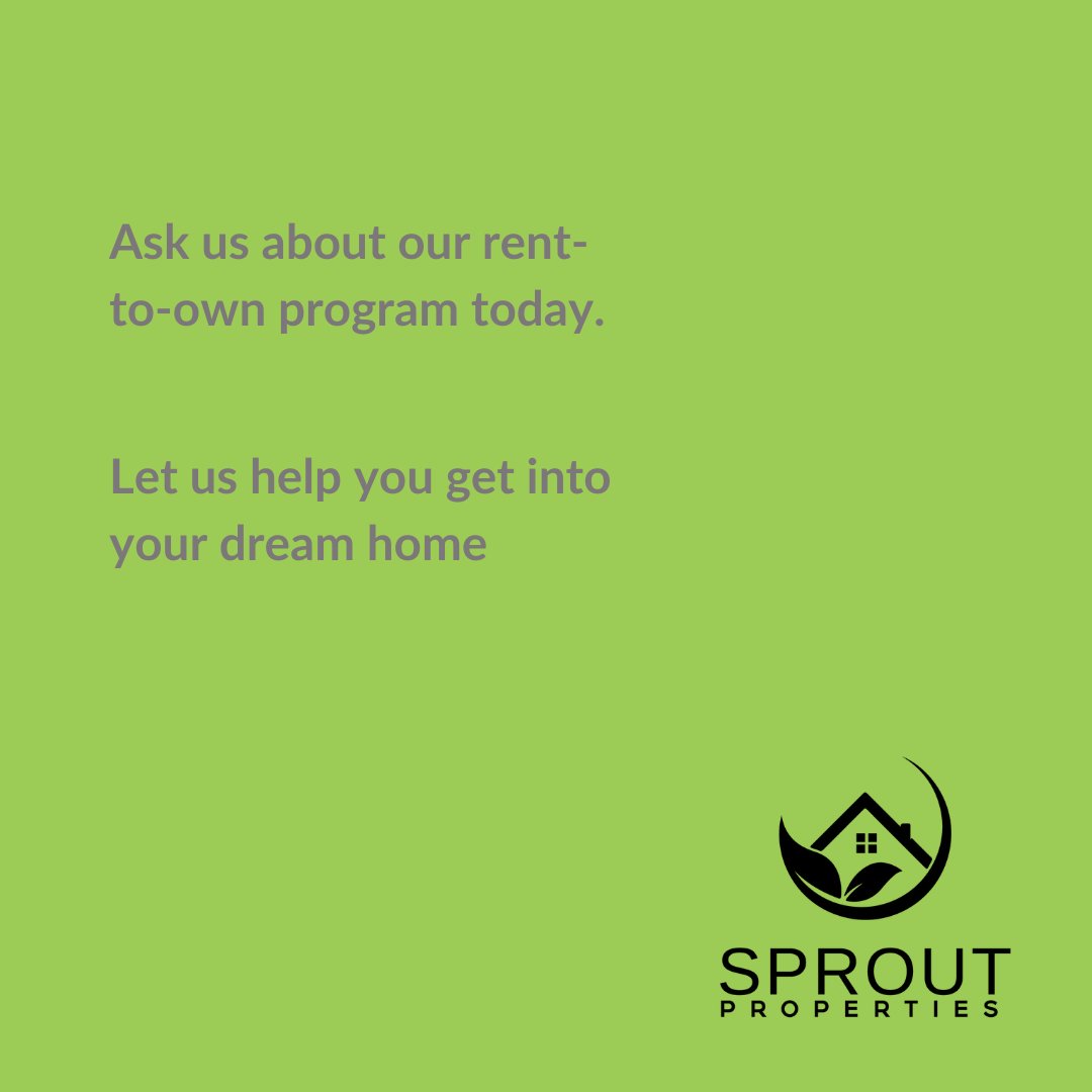 sproutrto's tweet photo. Do you have renter's fatigue? It's time to make a change! Apply to our rent-to-own program and become a homeowner today! https://t.co/ZklF3QPtI9