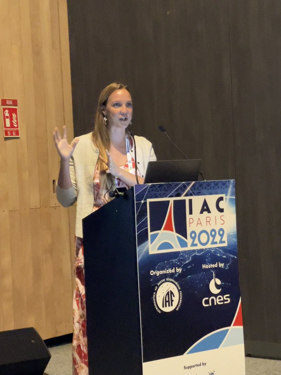 MarielBorowitz's tweet photo. Just gave a presentation on the global legal and policy debates relevant to Lunar resource utilization! All credit to @RikhiRoy who developed this paper as a graduate research assistant at Georgia Tech! #IAC2022 https://t.co/IleH5XgTIP