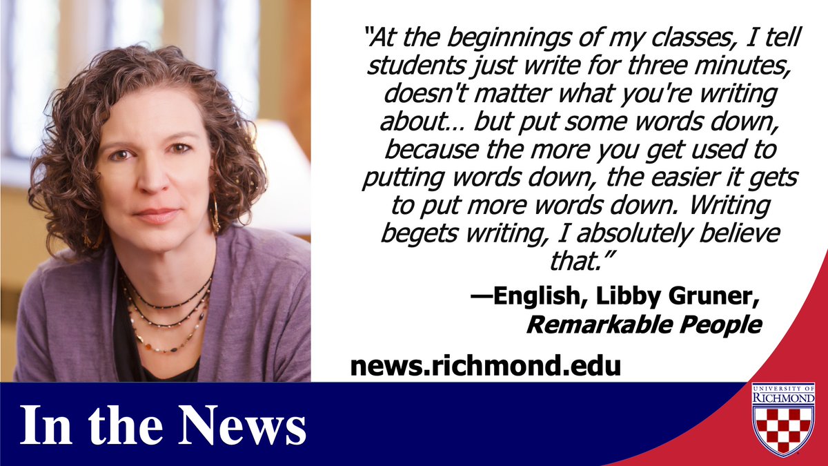 English professor Libby Gruner (<a href="/elisabethg61/">Libby Gruner</a>) is interviewed by <a href="/GuyKawasaki/">Guy Kawasaki</a> in the Remarkable People podcast. @richmondas guykawasaki.com/elisabeth-grun…