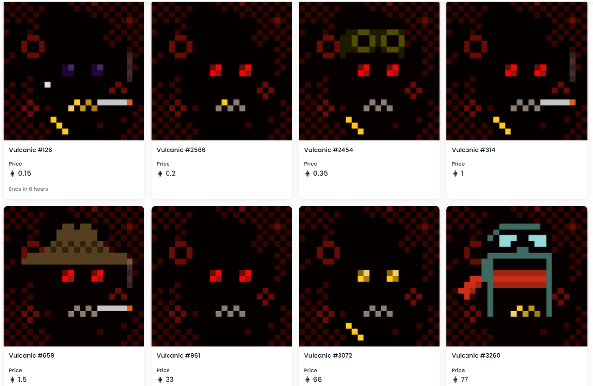 3 Vulcanics left under 1eth.
Just 18 total.
All the flipper bots will be gone soon 😂

Have to be bots 'cause there's no way someone sells one of these for under 1eth... either that or they don't know how to check the traits 🤷‍♂️

<a href="/mergemachines/">Merge Machines</a>  #EthereumMerge #NFTcollections