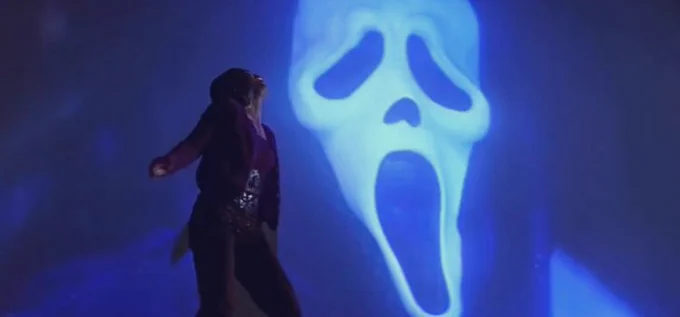 Horror Movie Icons in blue lighting 