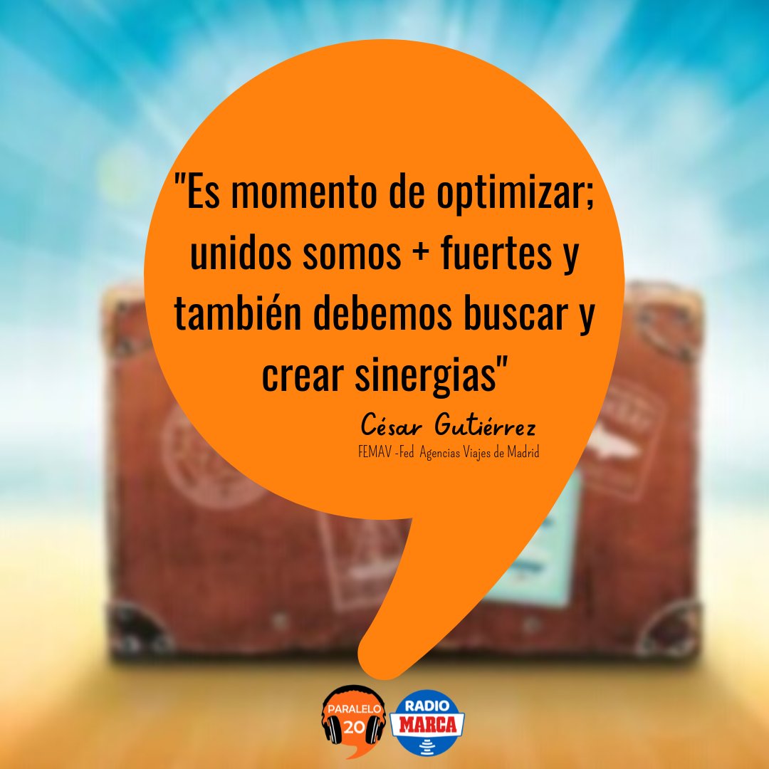 Paralelo20's tweet photo. El sector del turismo es un sector muy unido; de la unión #AEMAV y @Unav_Agencias nace #FEMAV para defender y luchar por las agencias de #viajes
@Ciudadano_Cesar lo tiene muy claro
Escucha podcast⏯https://t.co/ucPUGPXaYE https://t.co/7QwtUfGrOY