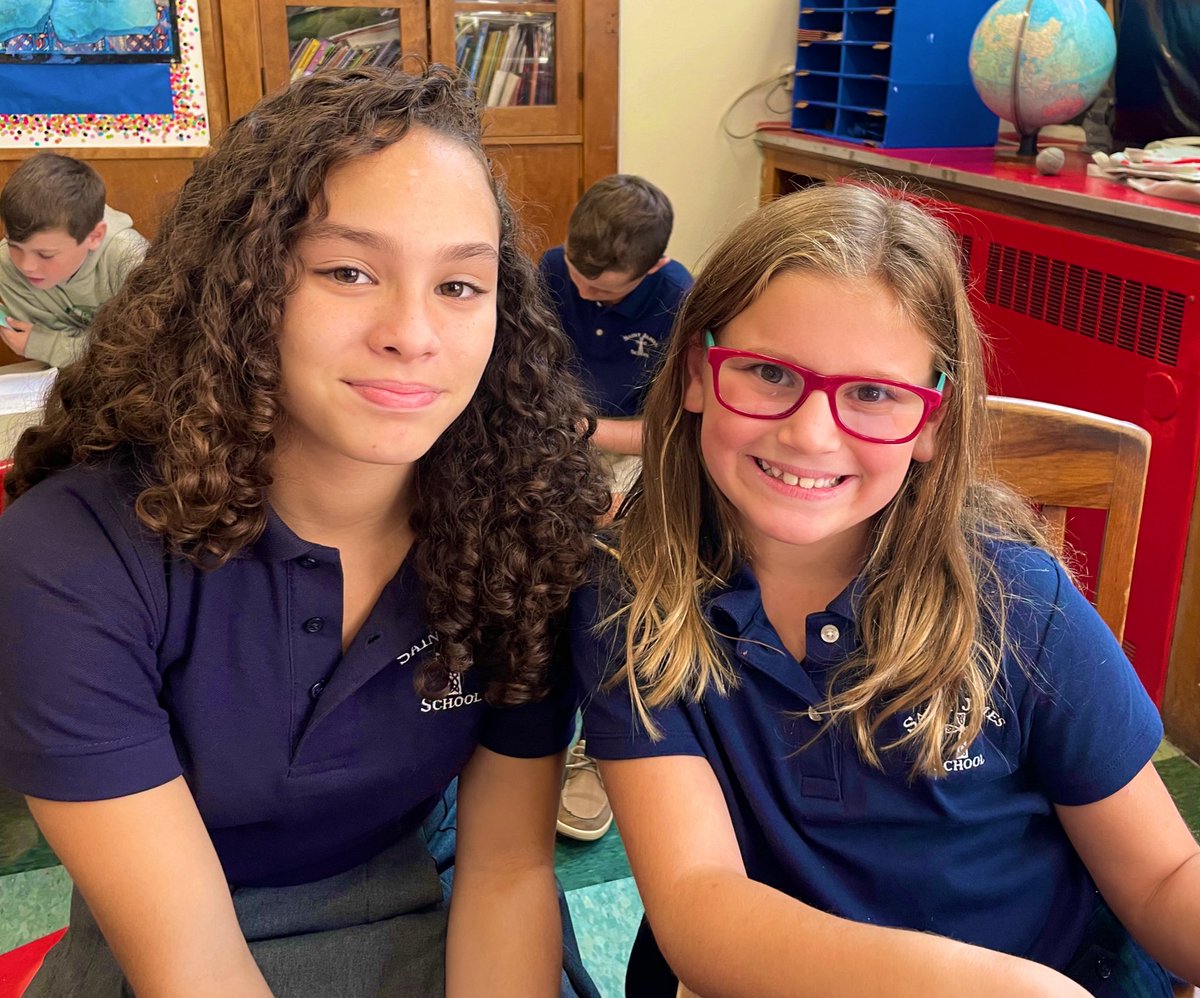 rob06615's tweet photo. Community Service every Friday at St. James School where older students work and collaborate with younger students on various projects. https://t.co/mf66uQkcU5