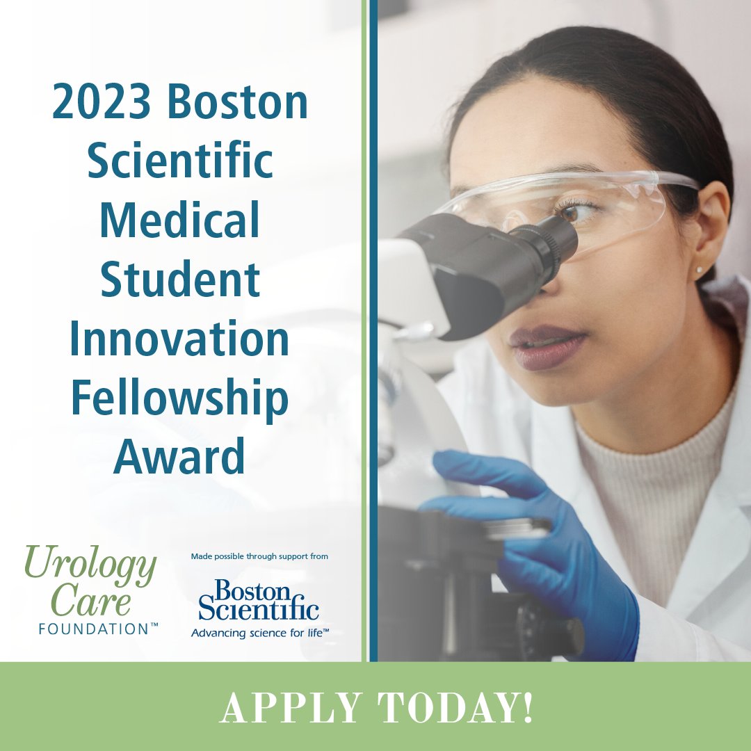 Urology Care Foundation on Twitter "Now accepting applications for the 2023 Boston Scientific