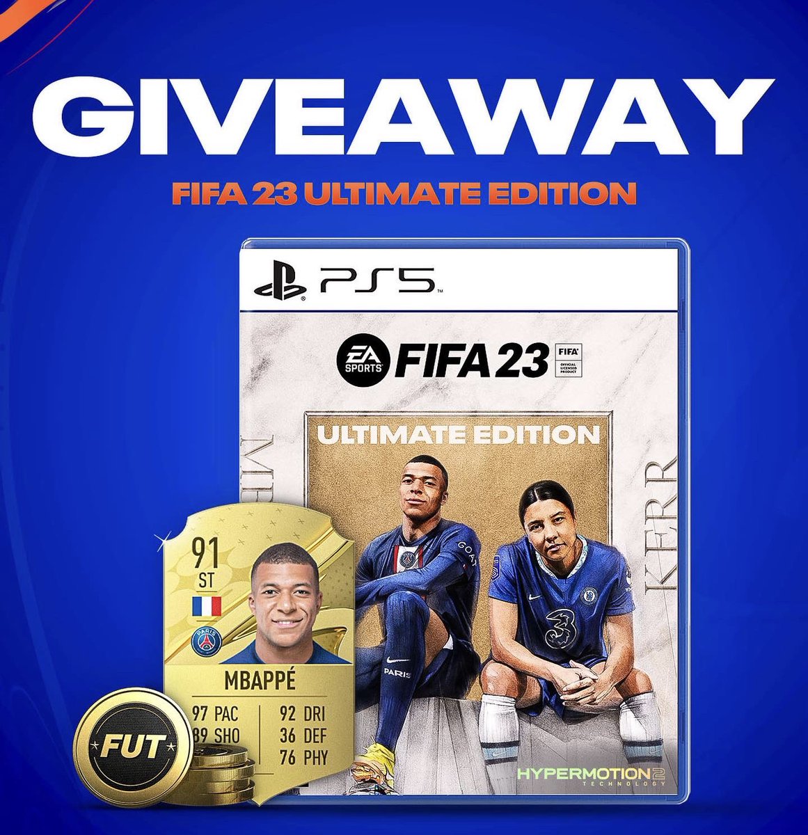 TheDanishTrader's tweet image. Giveaway: FIFA 23 Ultimate Edition 🚀

To enter, simply:
✅ Follow: @fifasolution 
✅ Follow: @TheDanishTrader
✅ Retweet this tweet

📍 Giveaway ends in 48 hours, the 21st of September.

Good luck!