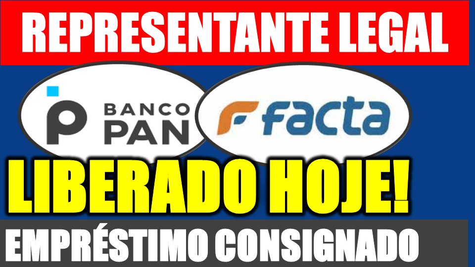 InfopublicoMS's tweet photo. É HOJE: BANCO PAN E FACTA LIBERARAM SISTEMA PARA DIGITAÇÕES DO EMPRÉSTIMO PARA O REPRESENTANTE LEGAL DETALHES AQUI https://t.co/RWh1Cr49xR https://t.co/IvjeoIxeHL
