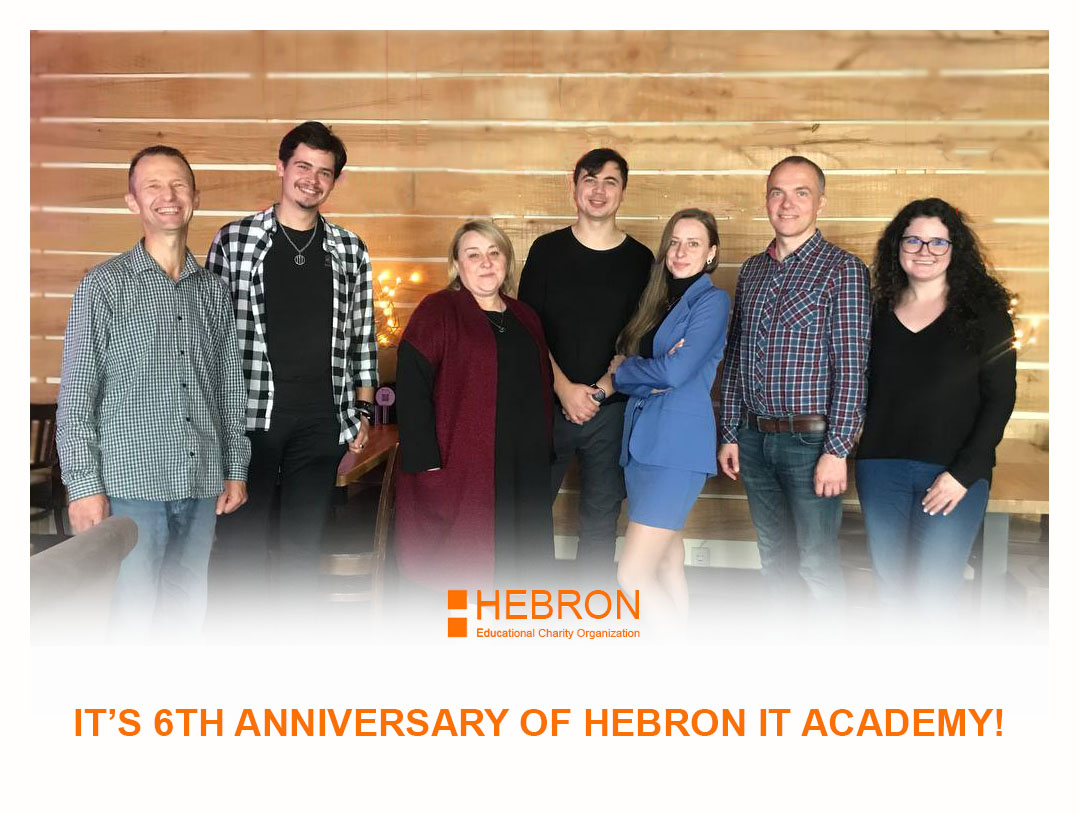 HebronITAcademy's tweet photo. Hebron IT Academy reached its 6th #anniversary! 
Thanks to the help of God, the Armed Forces of #Ukraine and you – the people with caring good hearts, we continue our #mission, because there is a lot of work ahead!
Happy Birthday, Hebron IT Academy! 🧡 https://t.co/5ky9vHB601