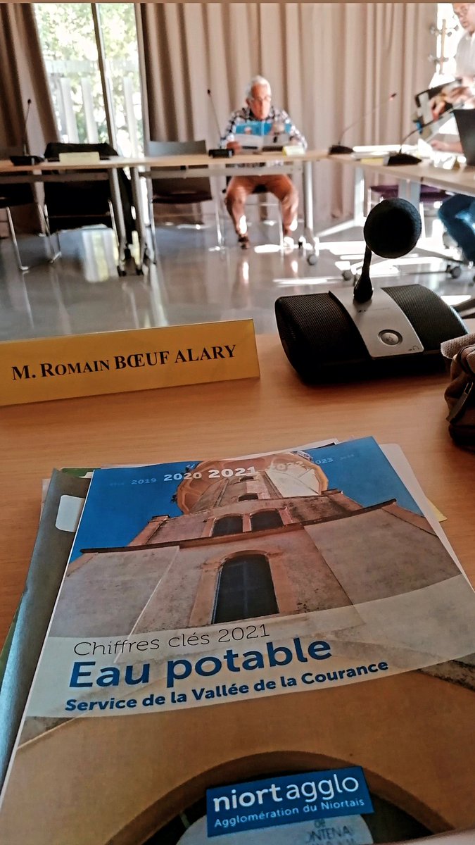 RBoeufAlary's tweet photo. À la Commission consultative des services publics locaux #CCSPL de @NiortAgglo ce soir.
A l'ordre du jour, approbation des rapports annuels sur le prix et la qualité de la distribution d'eau dans l'agglomération 🚰💧#Niort #NiortAgglo https://t.co/7U05hbWOQp