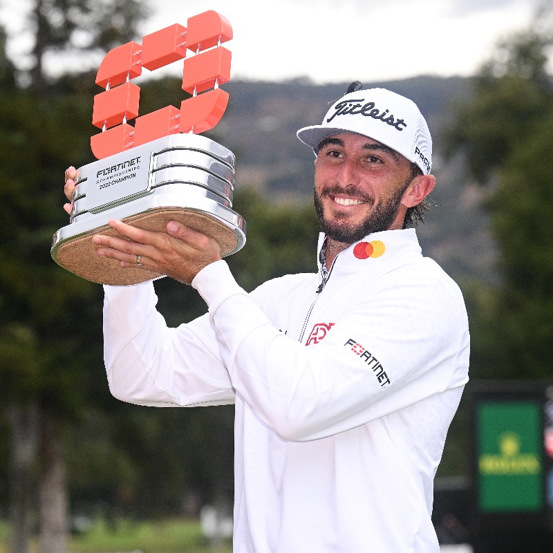 PGATOUR's tweet photo. Everything changed instantly for @MaxHoma23 🤯

A look back at a wild finish @FortinetChamp