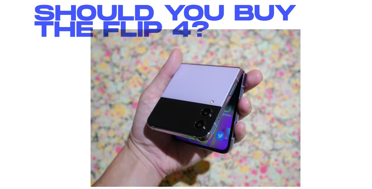 Who misses the satisfying "snap" of hanging up on flip phones? The Samsung Galaxy Z Flip 4 might have a modern answer.

Our review: inputmag.com/reviews/samsun…