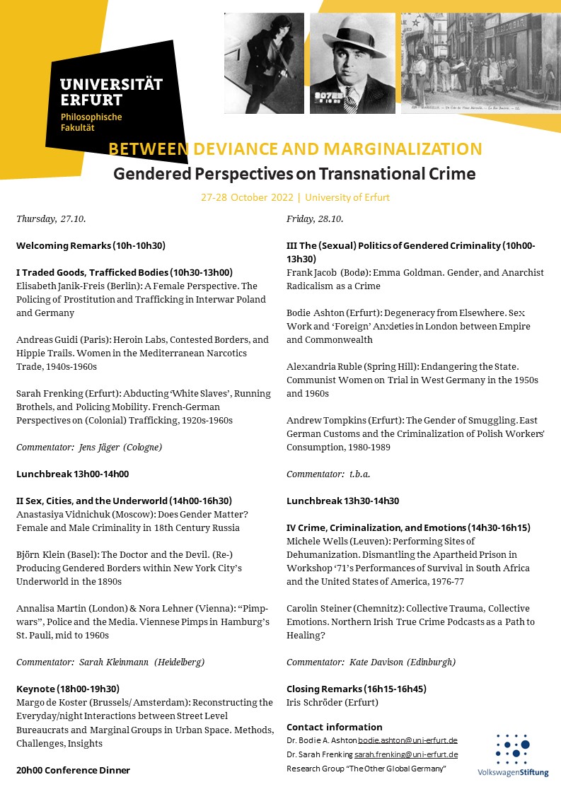 My dear colleague @manwithoutatan and I are organizing a workshop on "Gendered Perspectives on Transnational Crime" in October and I'm looking forward to welcoming everyone at <a href="/unierfurt/">Universität Erfurt</a>! 
#OtherGlobalGermany