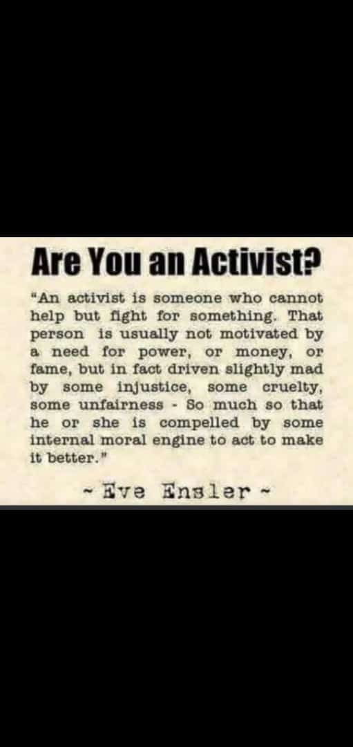 HermanMashaba's tweet image. Are You an Activist?