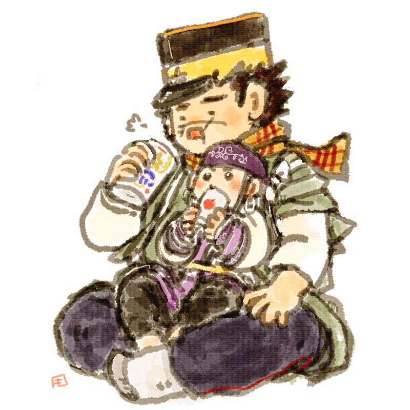 杉元佐一 「【杉ㇼパ】座椅子明日もしまってこー 」|モズ❄️低浮上のイラスト
