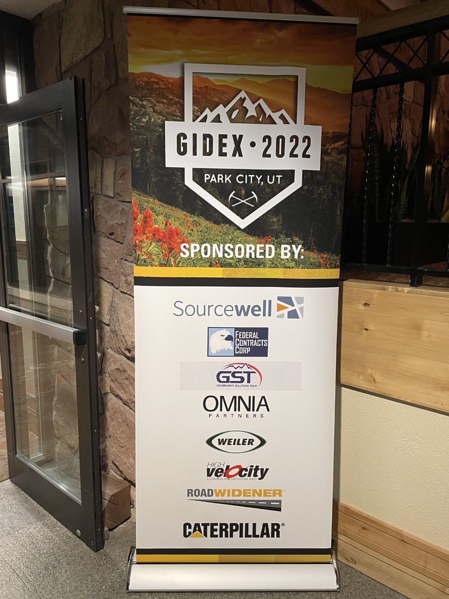FedConCorp's tweet photo. FCC had the honor of being invited to attend the annual GIDEX (Governmental Idea Exchange) conference hosted by Wheeler CAT in Park City, Utah. CEO and President, Clark and Steve Ricke, even gave a short presentation.
#GIDEX #ParkCity #CAT #Caterpillar #WheelerCAT https://t.co/VhopvEs8yq