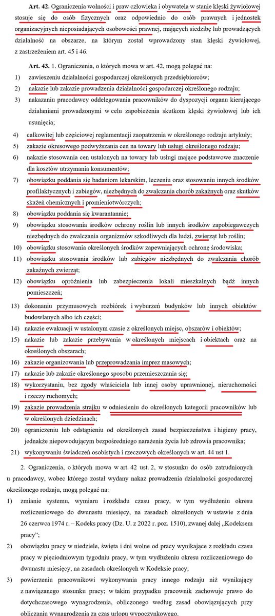 Czy wy widzieliście co jest w tej ustawie o „ochronie ludności”? 
O kurwa !!! To naprawdę nie są żarty. Co oni planują?