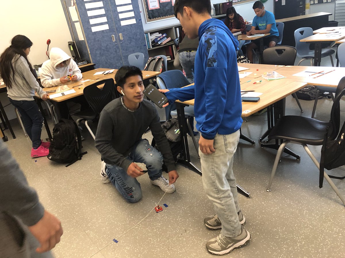 Students in Mrs. Ombati’s  and Ms. Boyd’s class wrote equations of lines to model the fall of their Lego man in Algebra today. Their smiles say all that needs to be said about how they felt about their learning. <a href="/EllenOmbati/">Ellen Ombati</a>