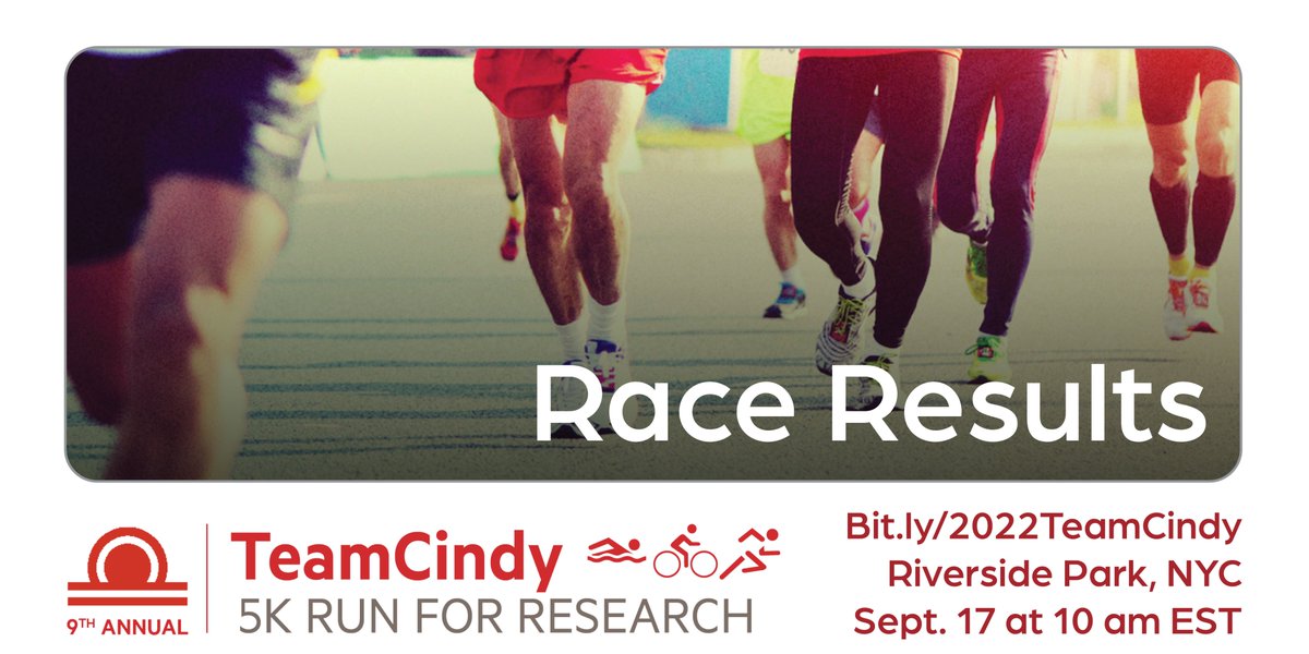 Want to find out where you placed in Saturday's race? Visit Bit.ly/3BlHc5S for results. We are only $451 from our race day goal! The event is over, but you can still visit Bit.ly/2022TeamCindy to donate. All proceeds benefit @bafound #Brain #Aneurysm #Research