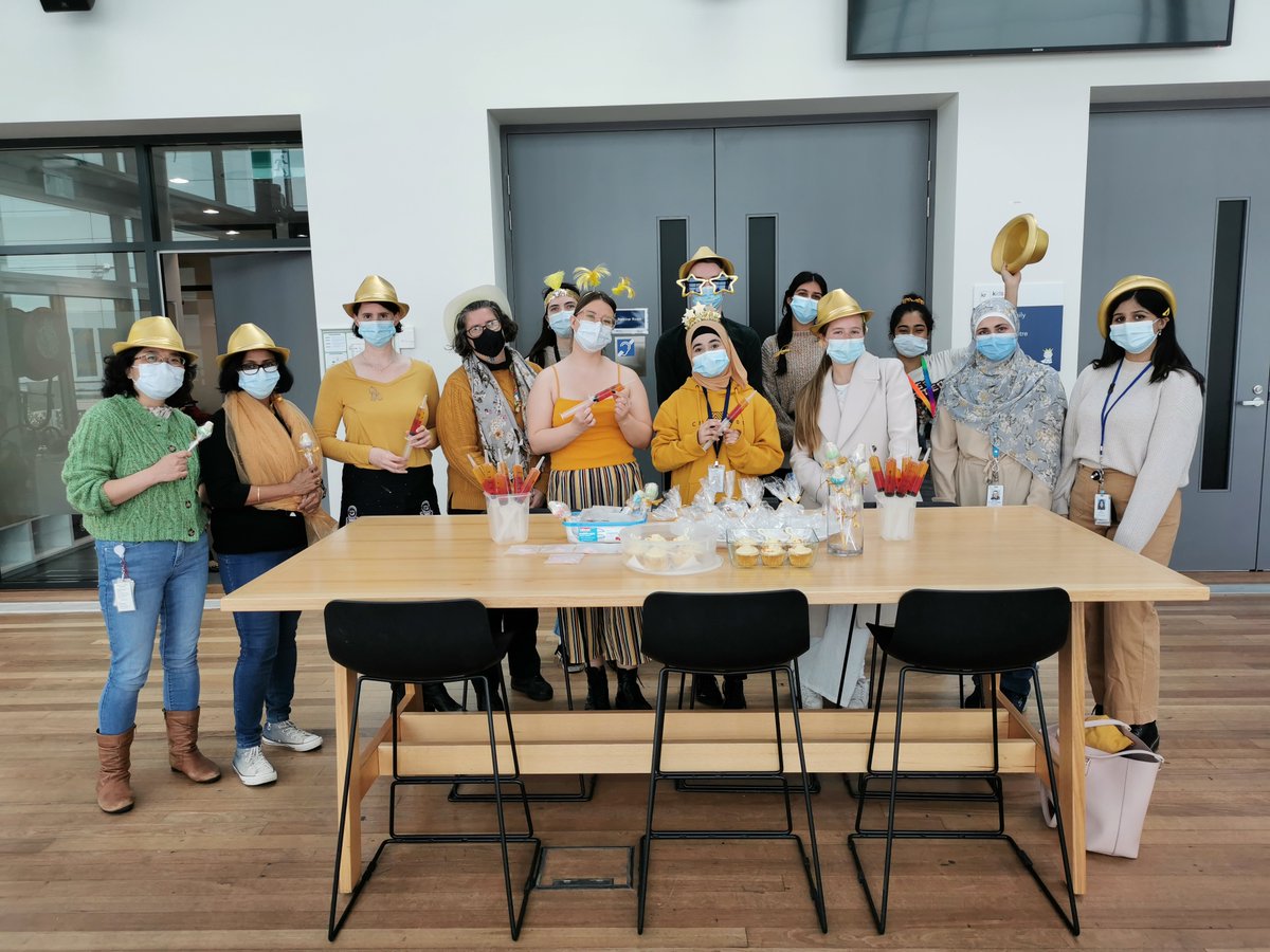 This #ChildhoodCancerAwarenessMonth the #CCRU wore gold to raise awareness for #ChildhoodCancer. Join them this month and wear gold to support patients and families affected by childhood cancer.