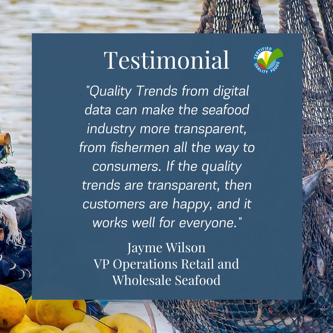 What will digital transparency in #seafood quality do for your operations? Find out what Jayme Wilson has to say about The CQR 3.0 System! cqr3-0.myshopify.com #TestimonialTuesday
