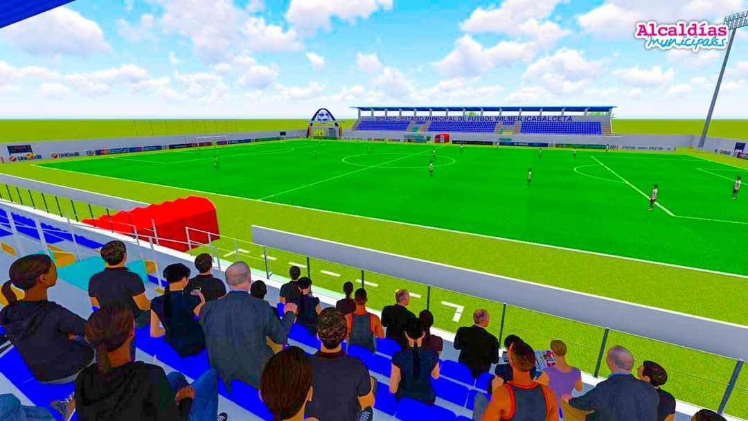 #Nicaragua | ¡Espectacular! Este es el diseño del Estadio Municipal de Fútbol "Wilmer Icabecelta" el cual será realizado en el municipio de Sébaco. ✊🏻🇳🇮🔴⚫

#HayPatriaHayPaz 
#PatriaBenditaYLibre