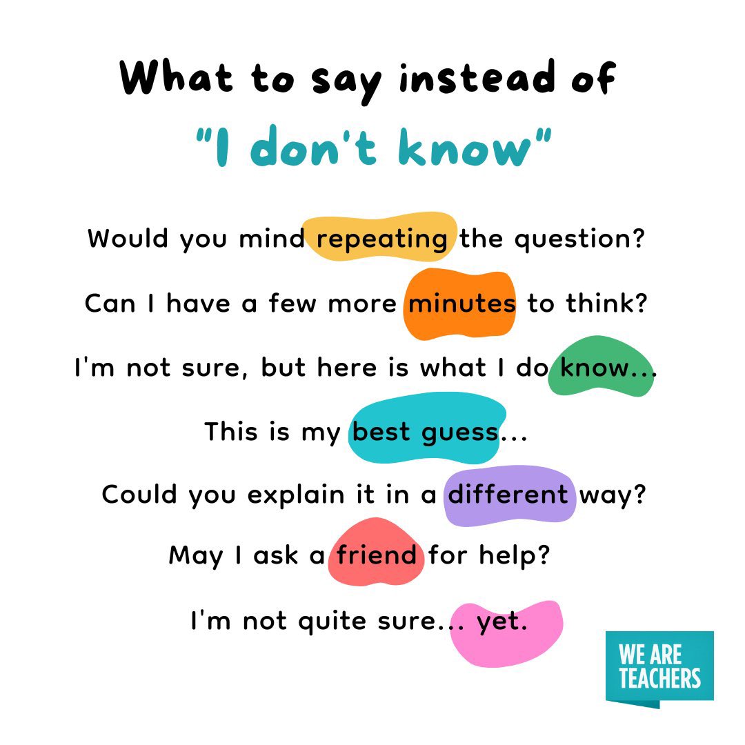 Another great way to rephrase our thinking! #wordsarepowerful @AubreyDiOrio <a href="/TurnerCreekES/">Turner Creek Elementary</a>