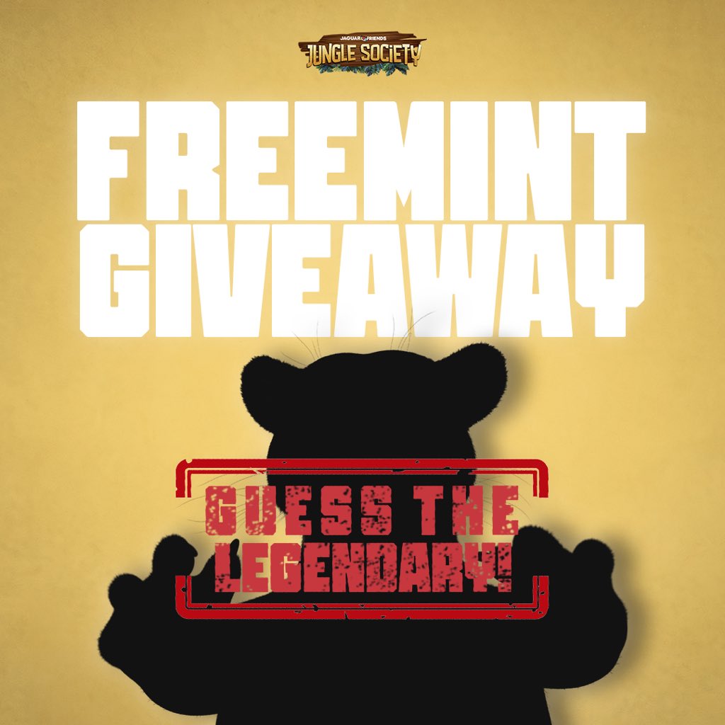 jagfriends_nft's tweet photo. FREEMINT GIVEAWAY ✨
Guess the Legendary Jaguar!
To win, follow the steps:
1 - Go to XP on Sandbox (https://t.co/qyA4mQ6X4g); 
2 - Post a picture with the Legendary Jaguar that you think it is;
3 - Follow us + RT + Like;
4 - Reply to this post with your pic. 

🏆 24 in hours https://t.co/VMXVXVtkY8