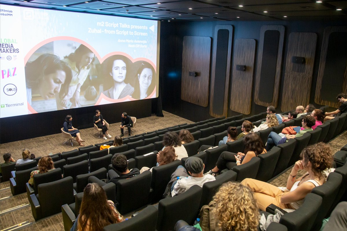 filmindependent's tweet photo. Another #GlobalMediaMakers workshop in the books! In partnership with @USEmbassyTurkey, #Fellow @ali_vatansever, #m2filmlab and led by @ruth_atkinson and #NealDhand, #GMM organized an incredible Script Development Workshop in Kadiköy, Istanbul. Amazing work! https://t.co/3Rp9QOuYNG
