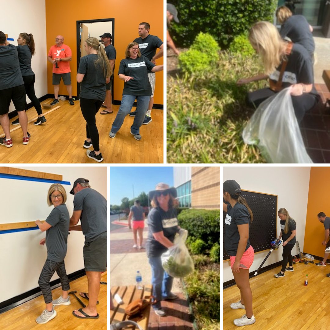 System One OK (@systemoneok) on Twitter photo Last week some of our team volunteered at the <a href="/YMCATulsa/">YMCA Greater Tulsa</a> in Owasso as part of the <a href="/tulsaunitedway/">Tulsa Area United Way</a> #DayofCaring! Giving back to the community has been a vital part of our history in Tulsa. #CommunityEngagement connects us to those we serve and to each other as a team. Last week some of our team volunteered at the <a href="/YMCATulsa/">YMCA Greater Tulsa</a> in Owasso as part of the <a href="/tulsaunitedway/">Tulsa Area United Way</a> #DayofCaring! Giving back to the community has been a vital part of our history in Tulsa. #CommunityEngagement connects us to those we serve and to each other as a team.