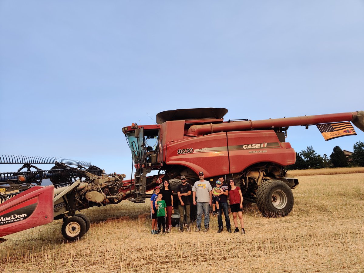 Last week, our ACRM faculty and their families had the opportunity to visit Jason Hawley's farm while he was harvesting canola. Thank you Jason for opening your farm to us! Did you know Idaho is ranked #4 in canola production? 

#uicals #uidaho #idahoag #uidahocommodity #canola