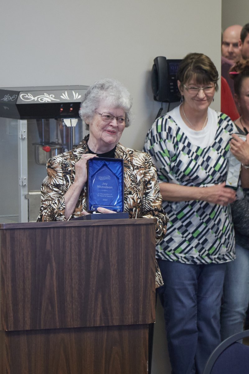 amatrol's tweet photo. For 34 years, Joy has been the first face many of our visitors see at Amatrol. Today, we celebrated her retirement party. We'll miss you, Joy! You'll always be a part of our family! https://t.co/asboGMxBmk