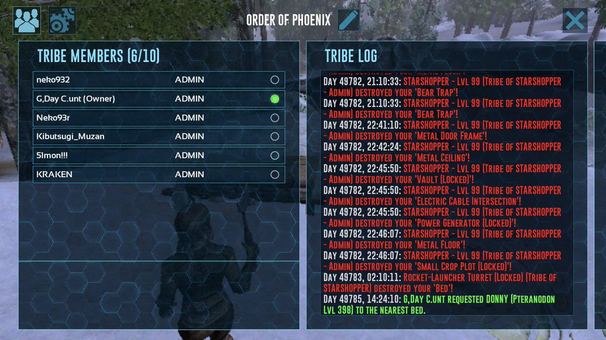 LittleDonnyGame's tweet image. You are aware of what? @PlayARKMobile #ARK #arkdev can you come to Behemoth hard pvp EU as want glitches come ban them. 6 rocket turrets on tek foundations to wipe me and they are wiping the same way the entire server. Come fast bam them. Tired of reporting