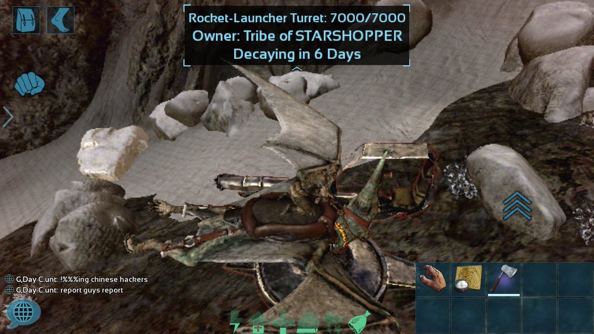 LittleDonnyGame's tweet image. You are aware of what? @PlayARKMobile #ARK #arkdev can you come to Behemoth hard pvp EU as want glitches come ban them. 6 rocket turrets on tek foundations to wipe me and they are wiping the same way the entire server. Come fast bam them. Tired of reporting