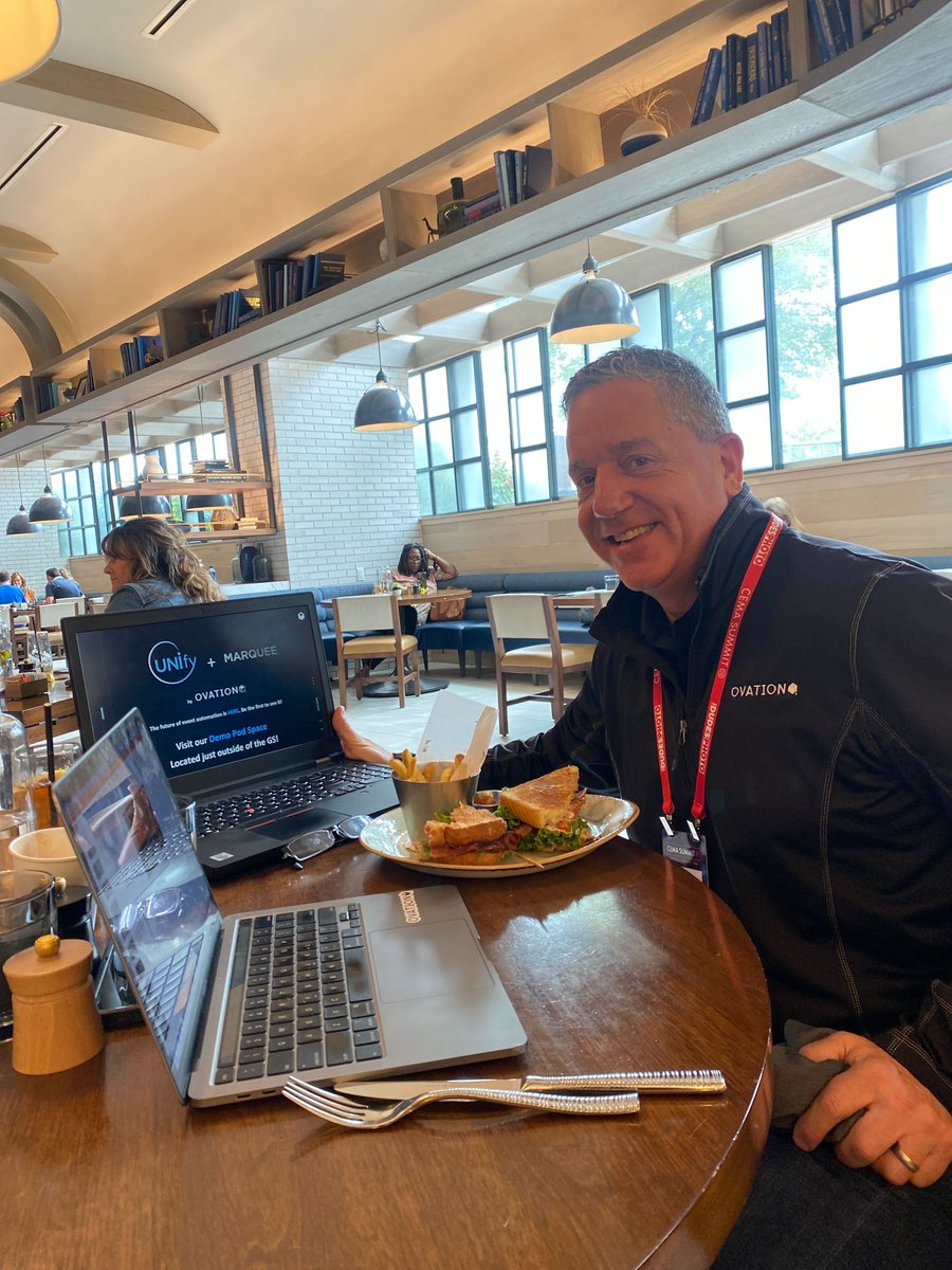 OvationEventsUS's tweet image. Some of our favorite behind the scenes photos from CEMA! We are a strong team and the in-person time we get together is priceless. We are blown away by the interest that's been expressed in MARQUEE and UNIfy - and as always, there is more to come! 
#TeamOVATION #innovation