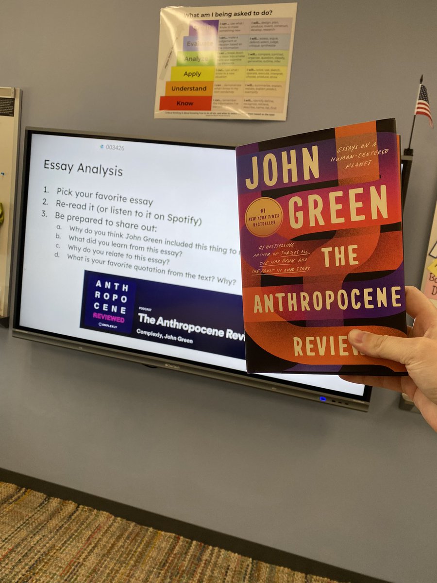 Did you know that <a href="/johngreen/">🐢🐢🐢John Green🐢🐢🐢</a>’s The Anthropocene Reviewed is both a book &amp; a podcast? In today’s summer reading discussion, all students were able to participate because they could listen to the essays as podcasts if they didn’t remember. Love how accessible my favorite book is!