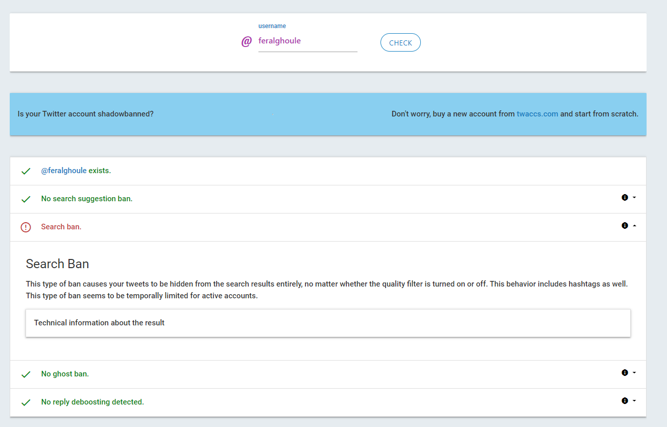 feralghoule on Twitter "twitter shadowbanned me fuk https//t.co