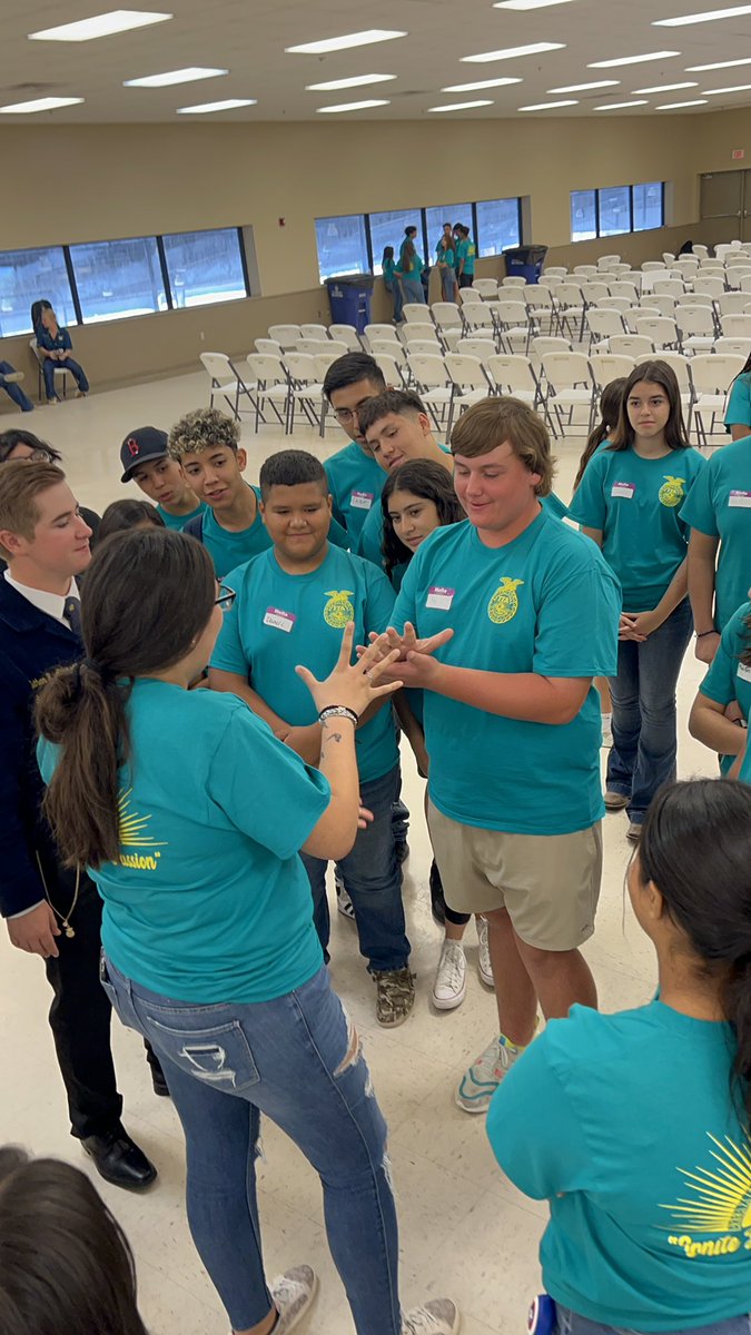 FFA_Memorial's tweet photo. @FFA_Memorial had a great day at Area 10 Greenhand Leadership Camp!!  Looking forward to all this group will do over the next few years! @Pride_Mustangs @McAllenISDCTE @McAllenISD https://t.co/5aX5KPvuaP