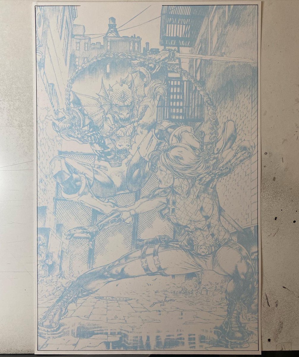 1JohnLivesay's tweet photo. Just finished inking this cover for a @Kickstarter creator owned comic book called Tragedy @Tragedy_Comic penciled by Jose Luis. Here’s the link if might want to pick the cover done by me.

https://t.co/ArCBHZZbUj  Process videos coming soon.
@Eonprez @TheArtJedi @MrNiceGuy513 https://t.co/KvMnhTiH0x