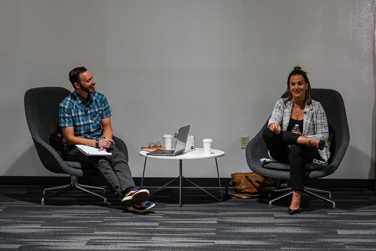 BernardoWills's tweet photo. Last week, we got to host and attend @tweettinderbox's Business Brew in the Bissinger Room. Sinéad Voorhees spoke to us about relational selling – how authentic connections and purposeful relationships can help drive business forward. (1/2)

#BusinessBrew #business #sales https://t.co/ZANl7RiFCU