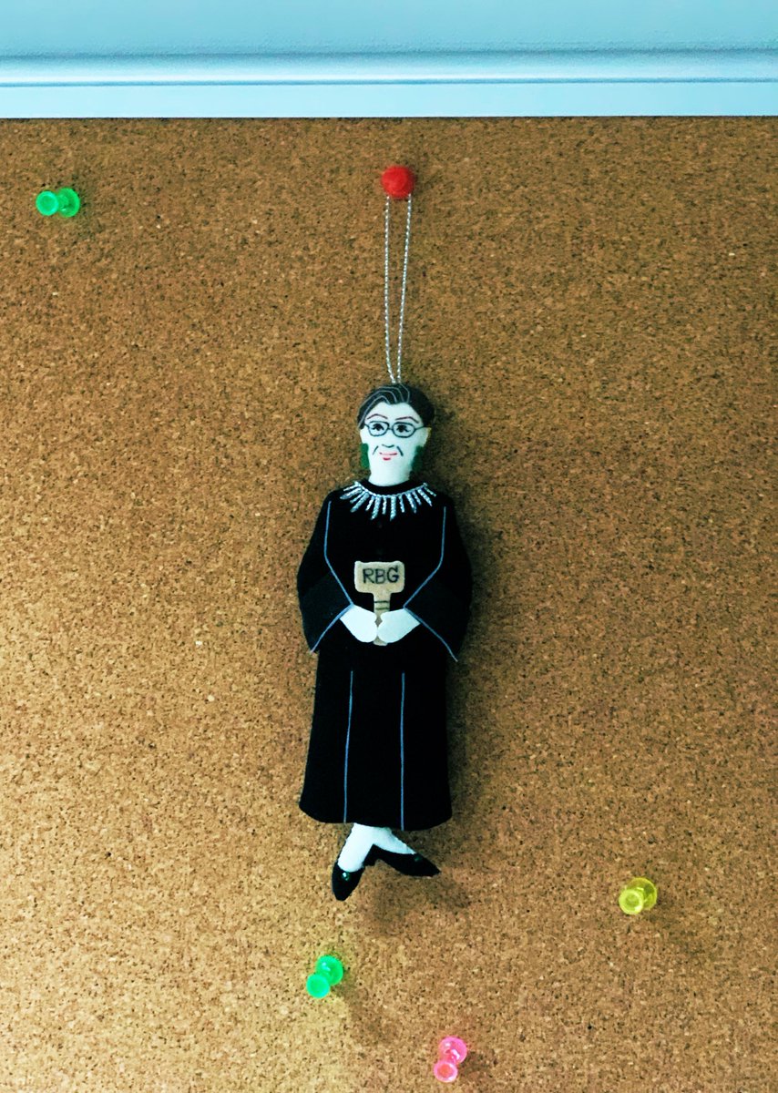 “Fight for the things that you care about, but do it in a way that will lead others to join you,' said Ruth Bader Ginsberg. 

I’ve an #NotoriousRBG in my office looking over me… #RuthBaderGinsberg #Shero