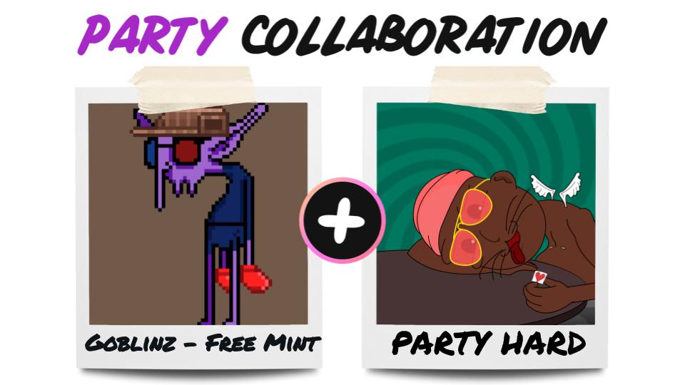 PartyHardNFT's tweet image. 🎉Goblinz -Free Mint X Party Hard🎉
🏆#NFTGiveaway prizes:
10x WL spots from Goblinz
10x WL spots from Party Hard

1️⃣ Follow 
@ggoblinzNFT 
@PartyHardNFT
2️⃣ ❤️&amp;amp; RT
3️⃣ Tag NFT frens

⏰ 24 HR - 10 Winners
Good luck!