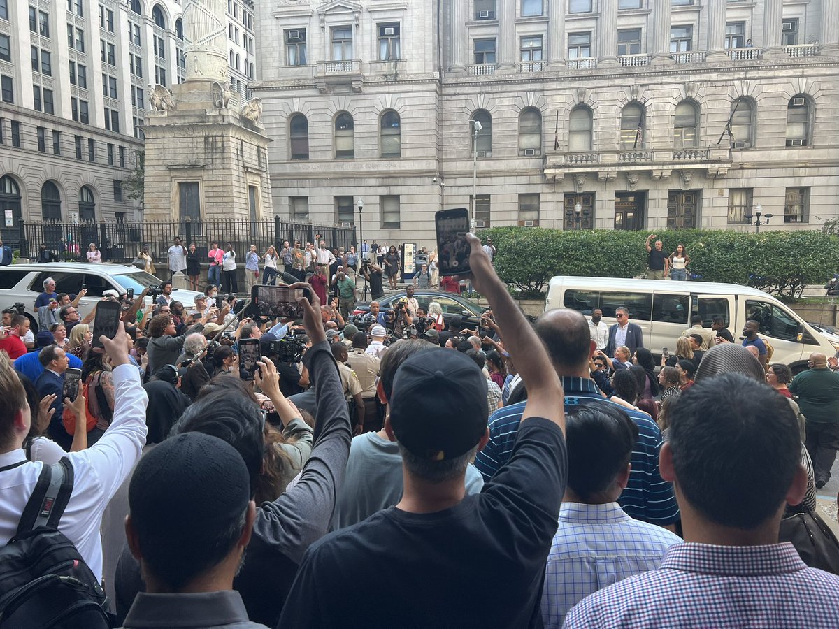 Adnan Syed leaving courthouse