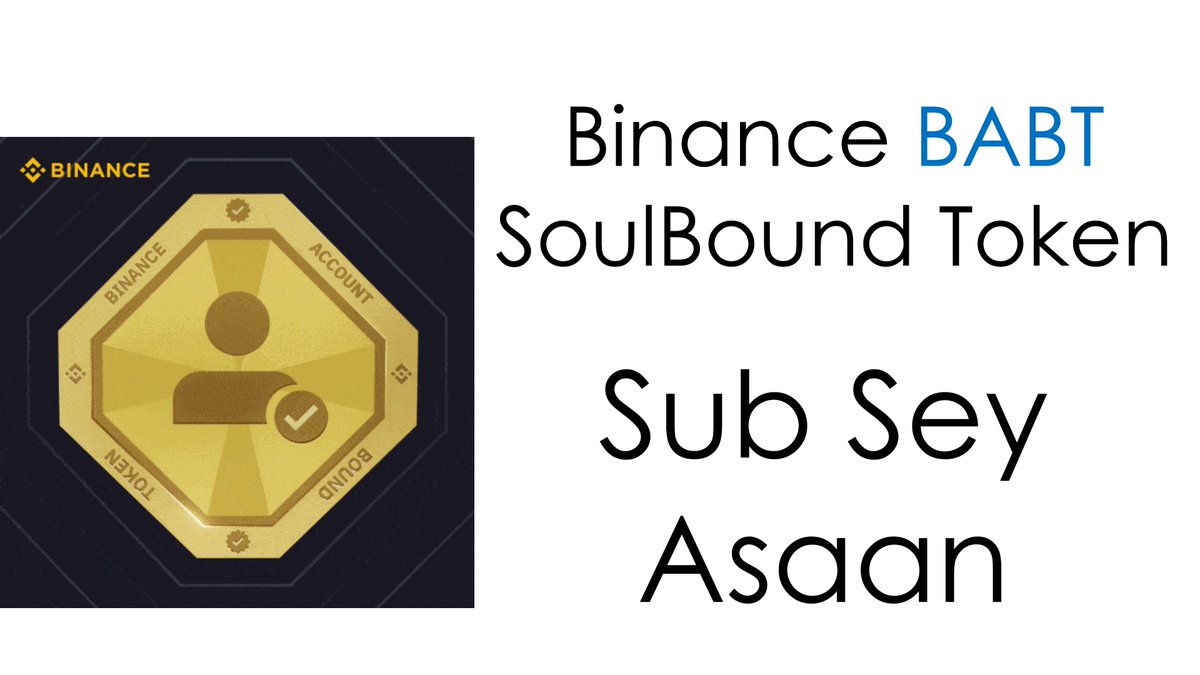 1cryptopk's tweet photo. https://t.co/ebSjiZof10
Binance Account Token. BAB. Soulbound Token.
Crypto Pakistan https://t.co/B54KfHm7WT