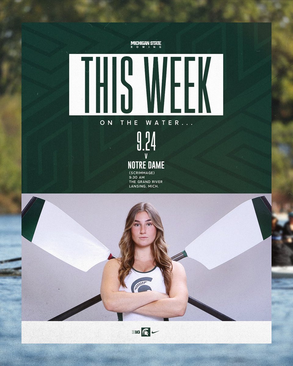 MSU_Rowing's tweet photo. Spartans are back in action this week! #GoGreen https://t.co/SpUhKU9wQH