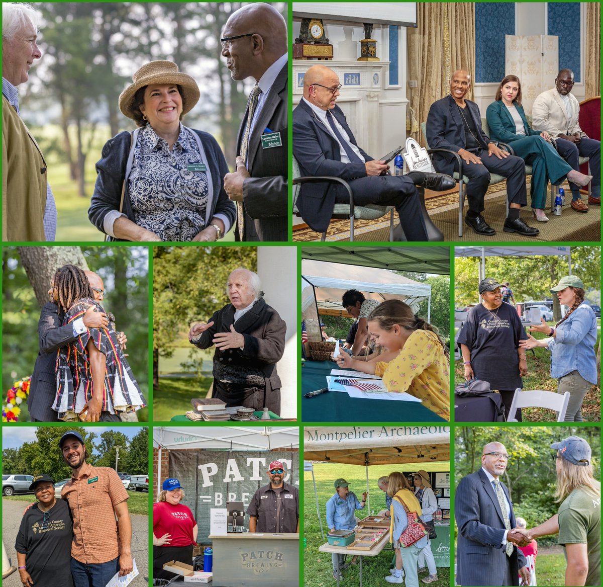 JMMontpelier's tweet photo. Thanks to @burntendsbbqllc, Patch Brewing, Michael Carter Jr., #OCAAHS, @CulpeperNaacp
@artsinorange @JAlbertFrench @Pastor_Larry1 @professorhigg @jbouie @lmchervinsky @Montpelier_Arch
& all of Montpelier's Staff, Board & Volunteers who made this possible.
Photos by Gene Runion https://t.co/ZxZ6JqVYiG
